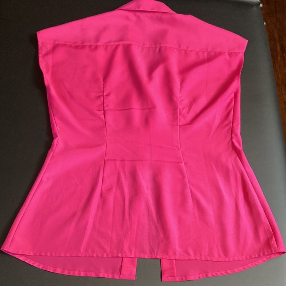 Jacob sleeveless satin button down - Picture 4 of 4